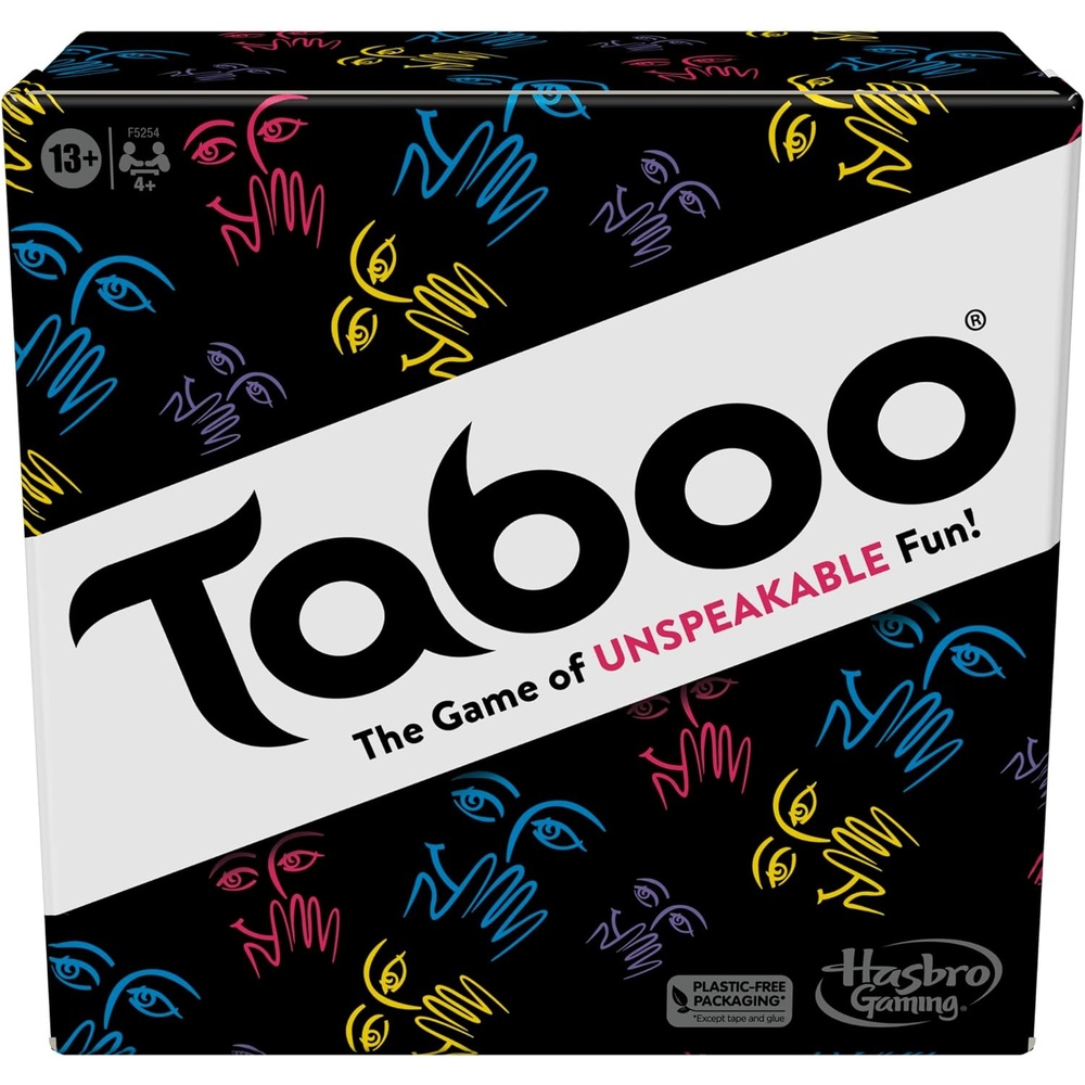 image:imageHasbro Gaming Taboo Classic Game Party Word Guessing Game for Adults and Teens Board Game for 4 Players Ages 13 and Up