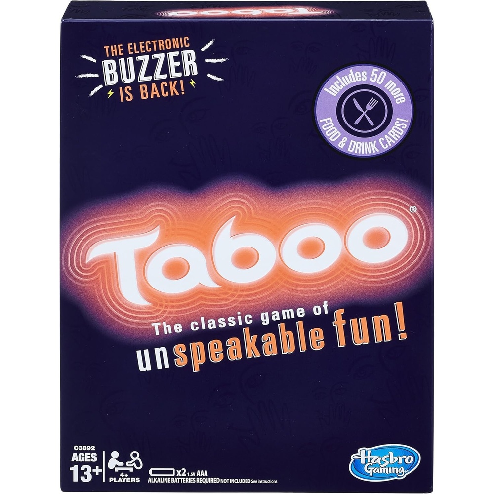 image:imageHasbro Gaming Taboo Party Board Game with Buzzer for Kids Ages 13 and Up Amazon Exclusive