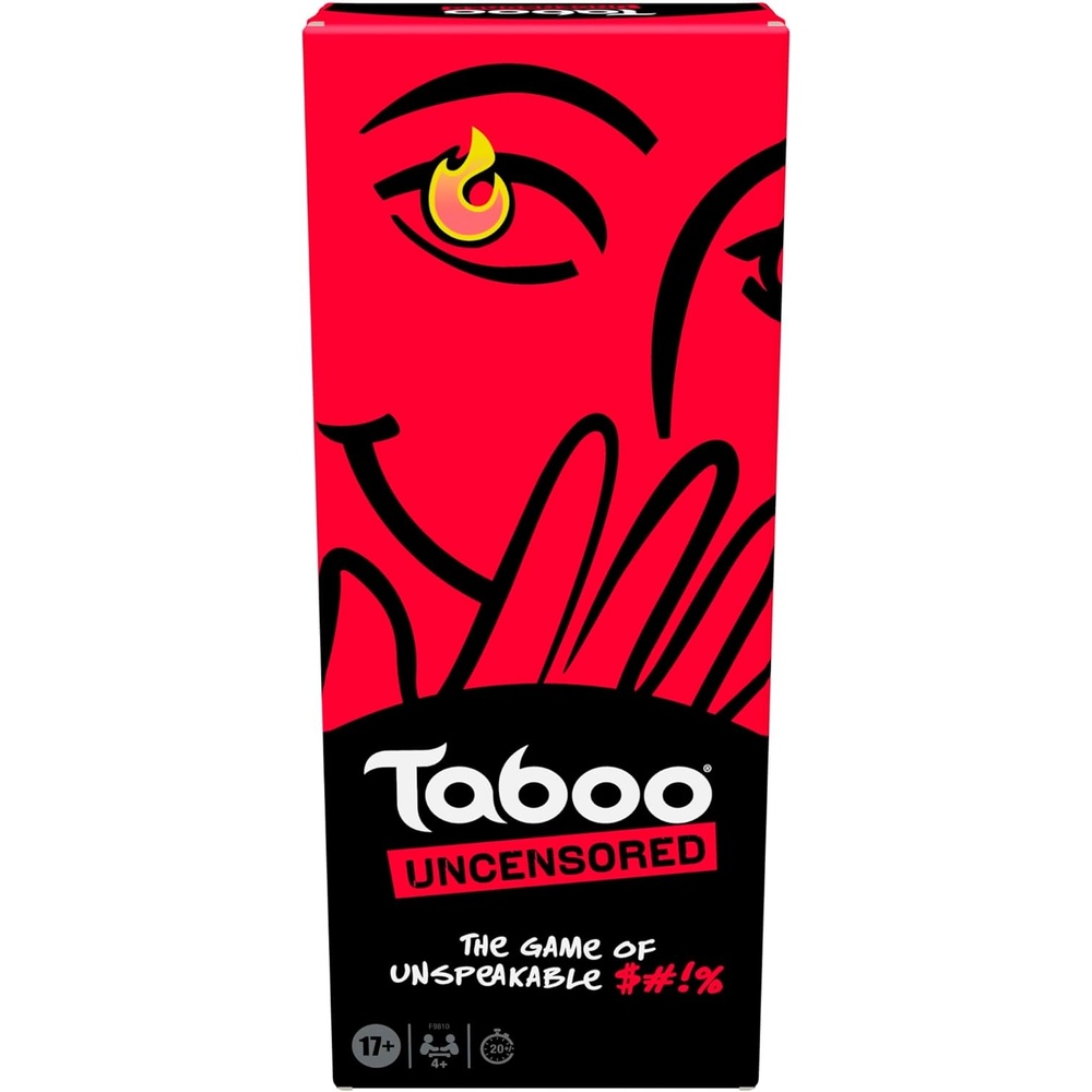 image:imageHasbro Gaming Taboo Uncensored Board Game for Adults Only Ages 17 4 Players 20 Mins Avg Hilarious NSFW Party Games for Adults