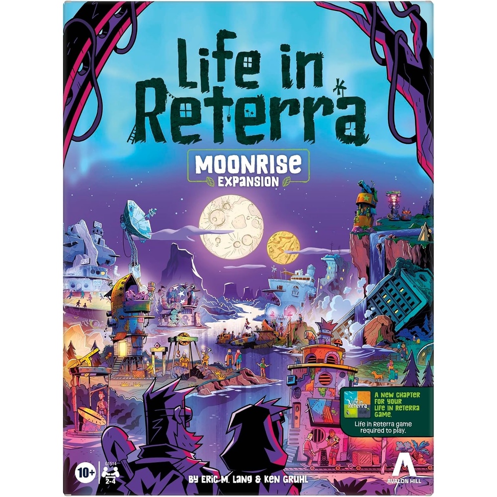 image:imageLife in Reterra Moonrise Expansion  Ages 10  24 Players  35 Mins  Strategy Board Games for Adults and Families  Life in Reterra Game Required