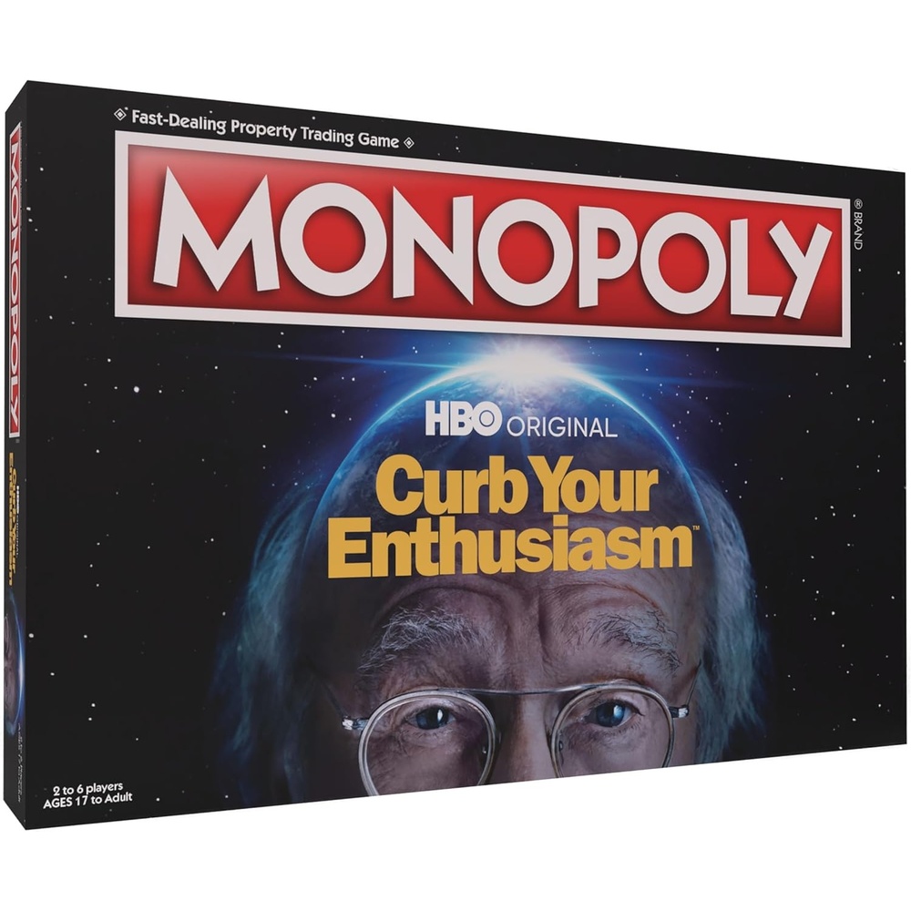image:imageMonopoly Curb Your Enthusiasm Play as Larrys Glasses Golf Clubs Hybrid Car amp More Officially Licensed Collectible Game Based On Hit HBO Comedy Series