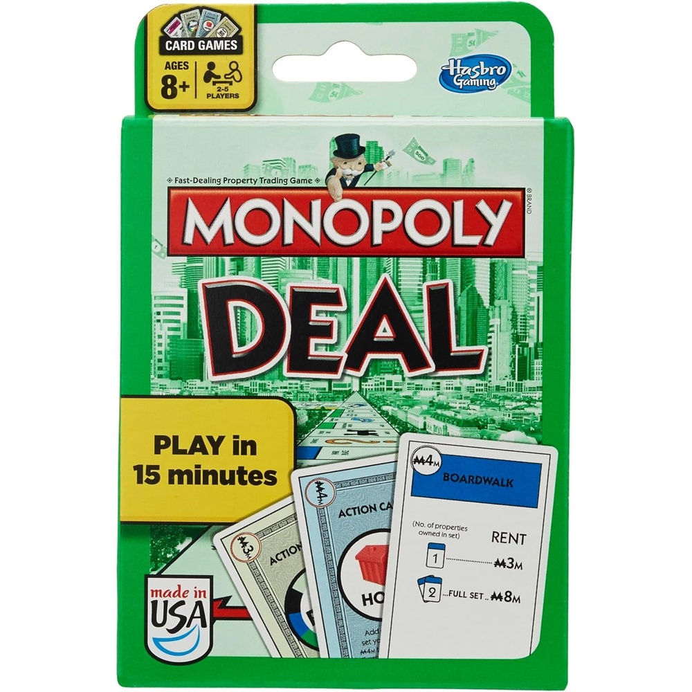image:imageMonopoly Deal Card Game QuickPlaying Card Game Fun Games for Families and Kids Ages 8 and Up 2 to 5 Players 15 Mins Travel Games