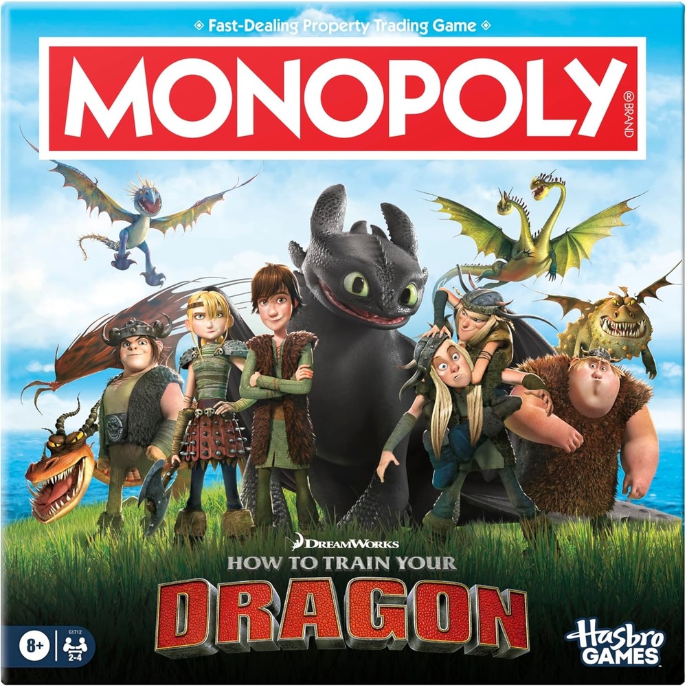 image:imageMonopoly DreamWorks How to Train Your Dragon Edition Board Game Ages 8 2 to 4 Players 45 Mins Fun Family Games for Kids Teens amp Adults Amazon Exclusive