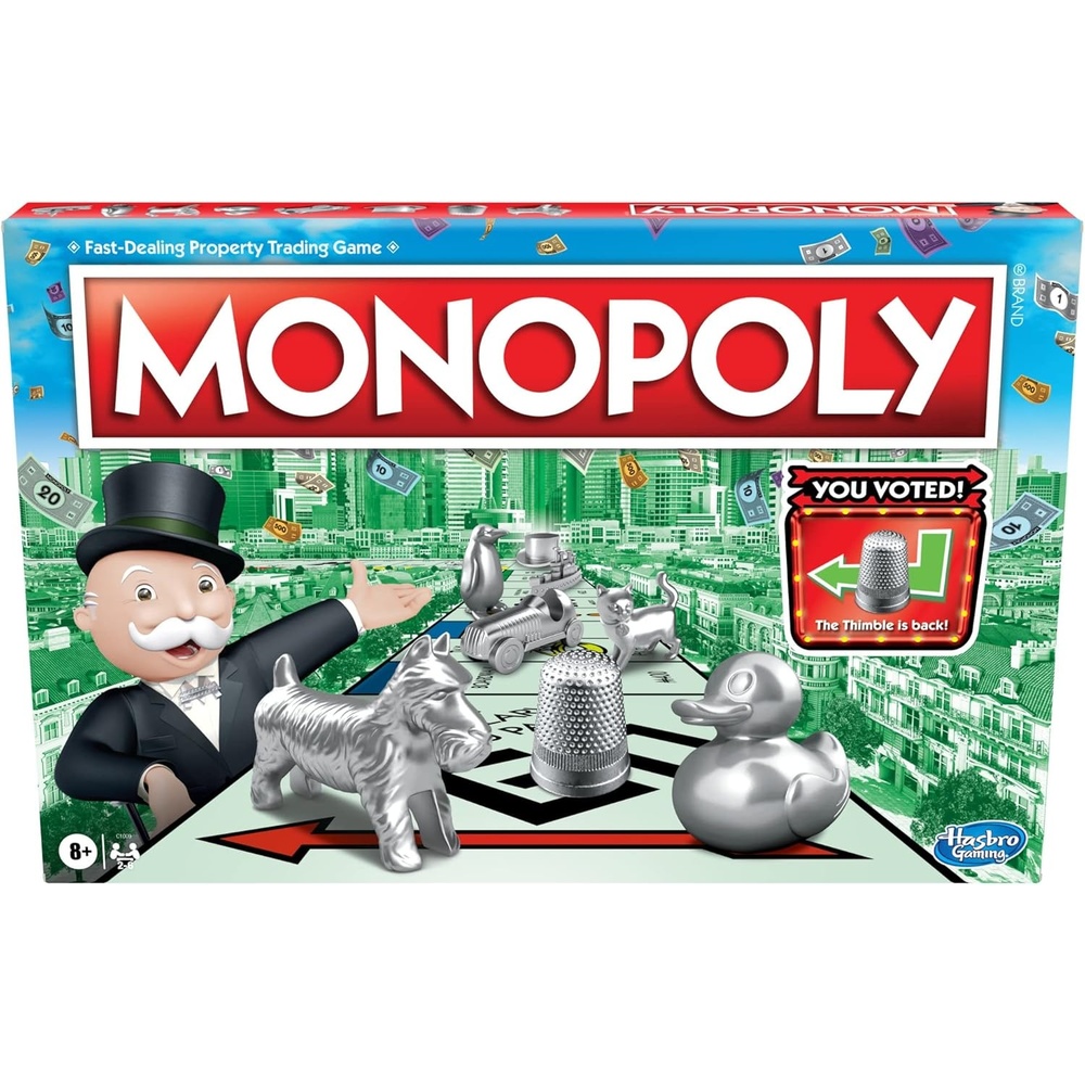 image:imageMonopoly Game Family Board Games for 2 to 6 Players amp Kids Ages 8 and Up Includes 8 Tokens Token Vote Edition1051 inches x 1575 inches x 01 inches