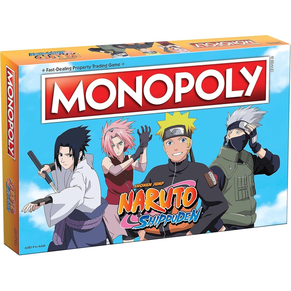 image:imageMonopoly Naruto  Collectible Monopoly Game Featuring Japanese Manga Series  Familiar Locations and Iconic Moments from The Anime Show  26 Players