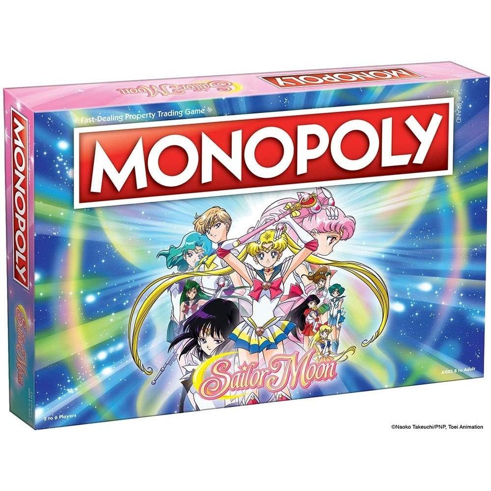 image:imageMonopoly Sailor Moon Board Game Based on The Popular Anime TV Show Custom Tokens Money and Game Board Officially Licensed Merchandise