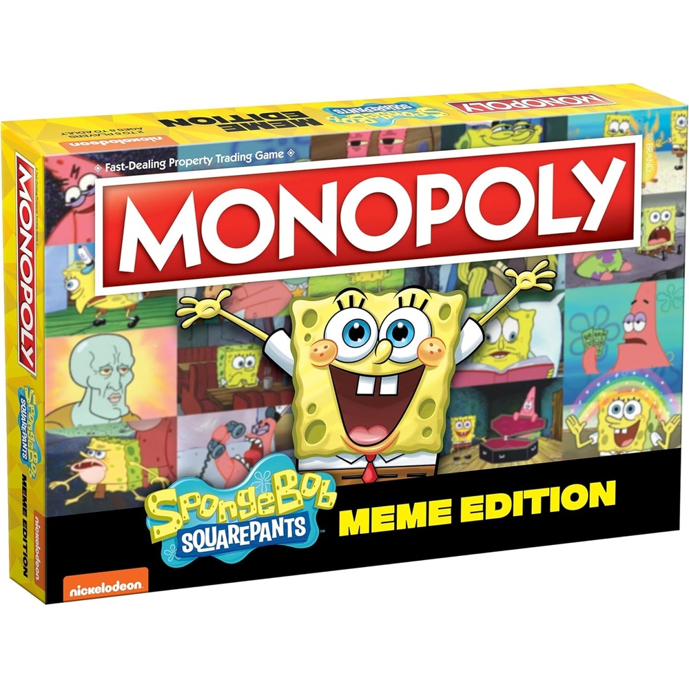 image:imageMonopoly Spongebob Squarepants Meme Edition  Based on Nickelodeon Show  Featuring Familiar Memes of Locations Episodes and Characters  OfficiallyLicensed amp Collectible Monopoly