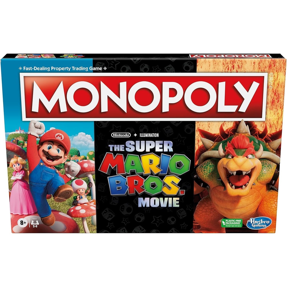 image:imageMonopoly The Super Mario Bros Movie Edition Kids Board Game Family Games for Super Mario Fans Ages 8 Amazon Exclusive