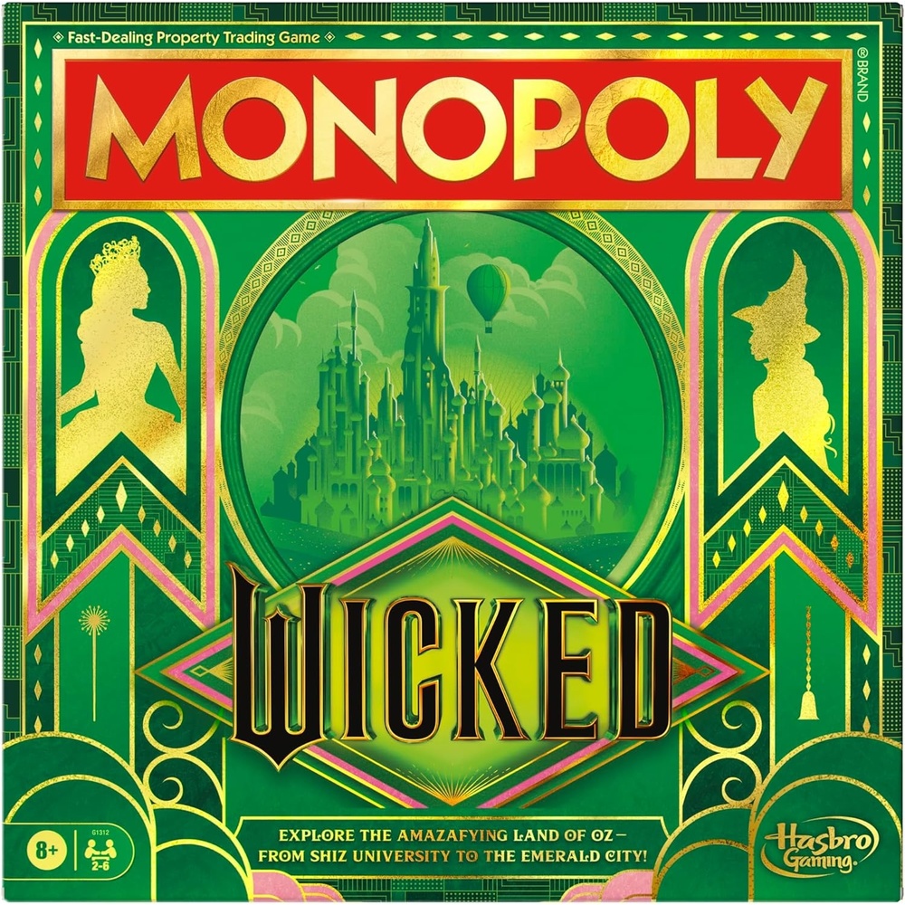 image:imageMonopoly Wicked Edition Board Game  Inspired by The Motion Picture  Ages 8  2 to 6 Players  30 Mins  Family Games for Kids Teens and Adults