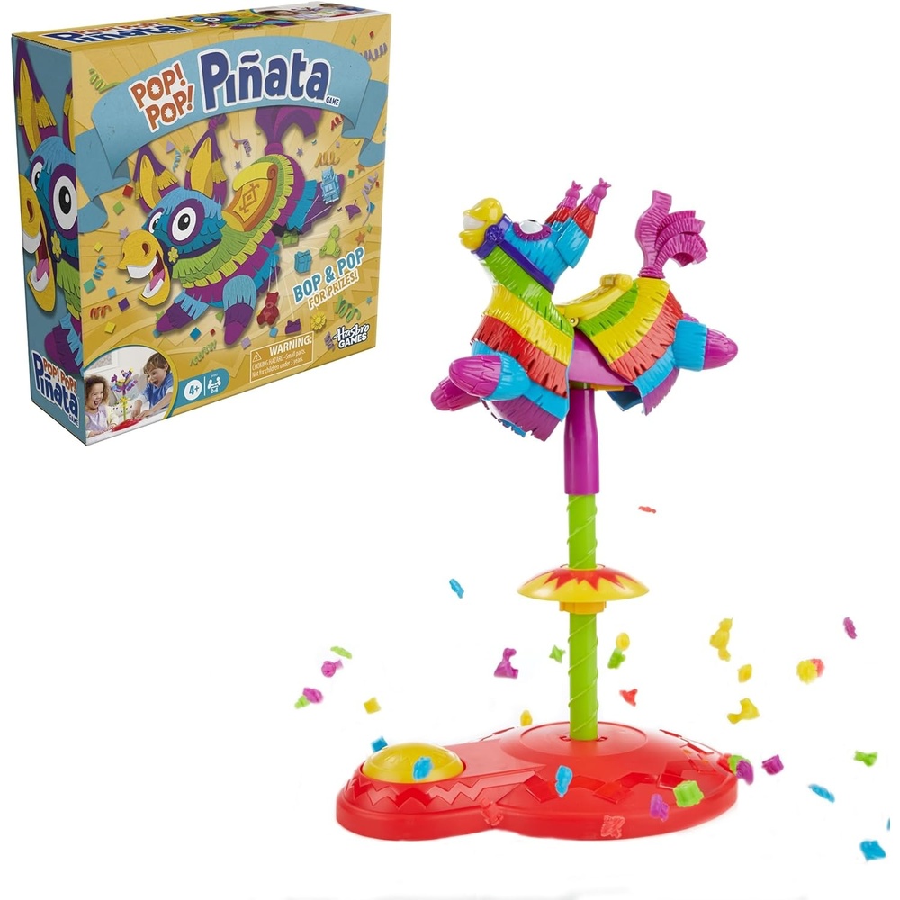 image:imagePop Pop Pinata Game Replayable Pinata Game with 30 Prizes Ages 4 and Up 2 to 4 Players 10 Mins Fun Board Games for Kids and Preschoolers Amazon Exclusive