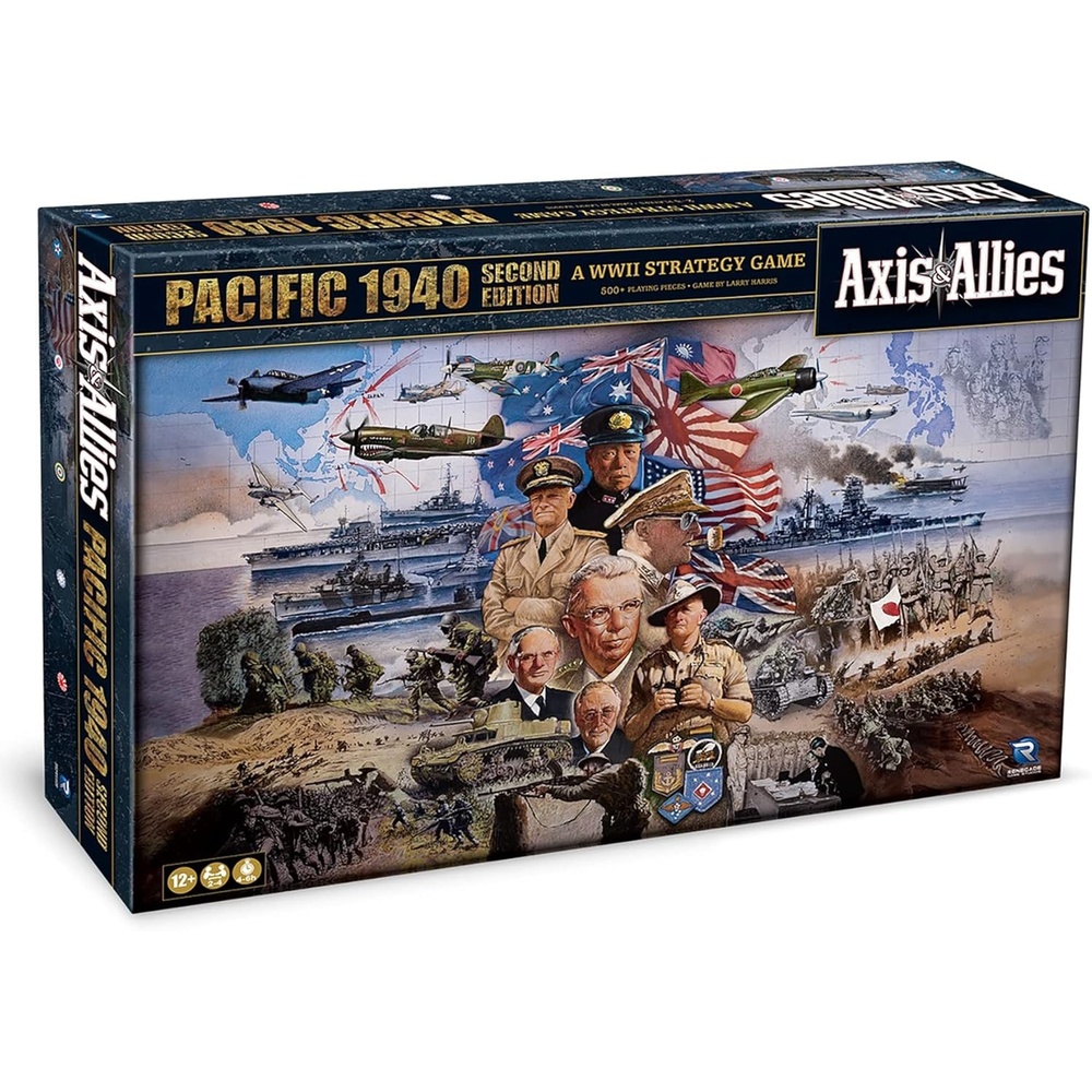 image:imageRenegade Game Studios Axis amp Allies 1940 Pacific Second Edition WWII Strategy Board Game War Miniatures Two to Four Players Ages Fourteen Plus