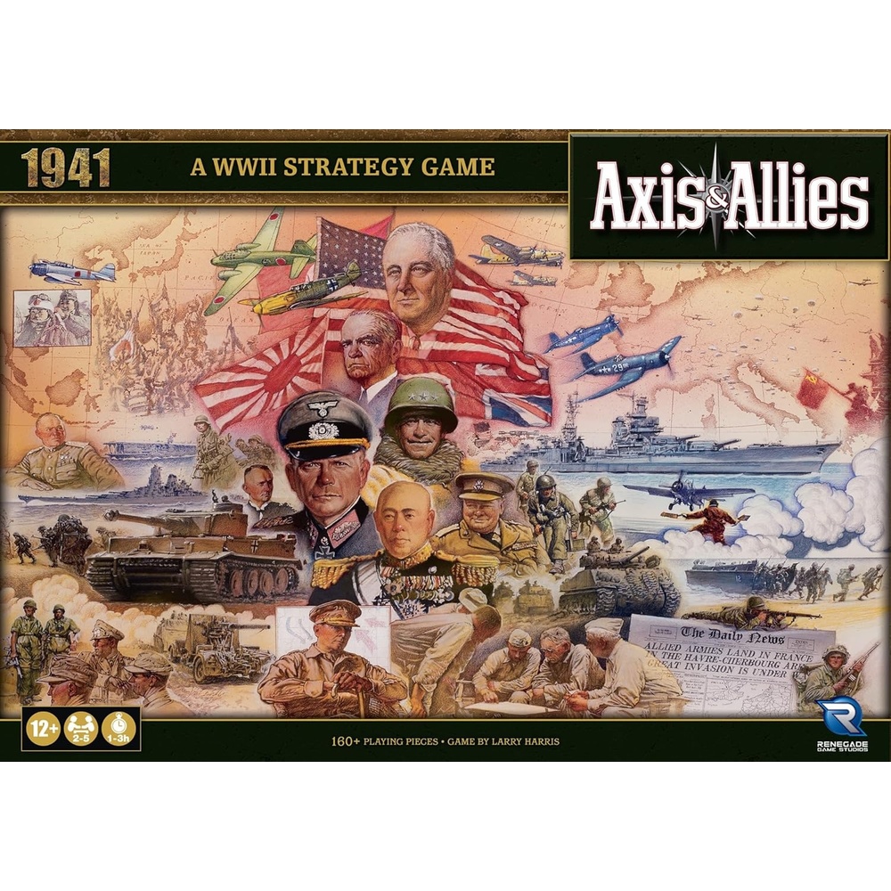image:imageRenegade Game Studios Axis amp Allies 1941 Board Game WWII Strategy Wargame for 25 Players Ages 12 13 Hour Gameplay with 160 Miniatures