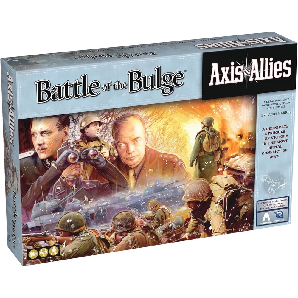 image:imageRenegade Game Studios Axis amp Allies Battle of the Bulge WWII Strategy Board Game 2 Player Miniatures Wargame Ages 14 34 Hours