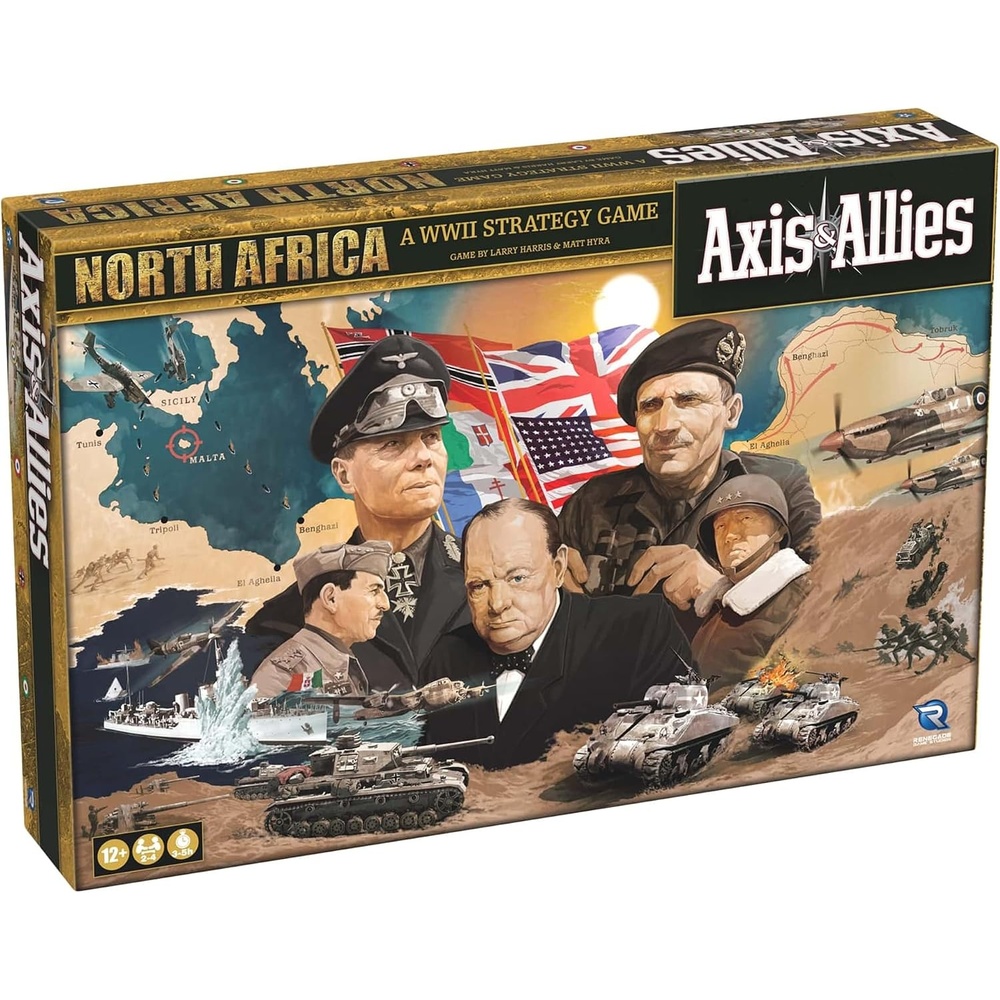 image:imageRenegade Game Studios Axis amp Allies North Africa WWII Strategy Board Game with 250 Miniatures 24 Players