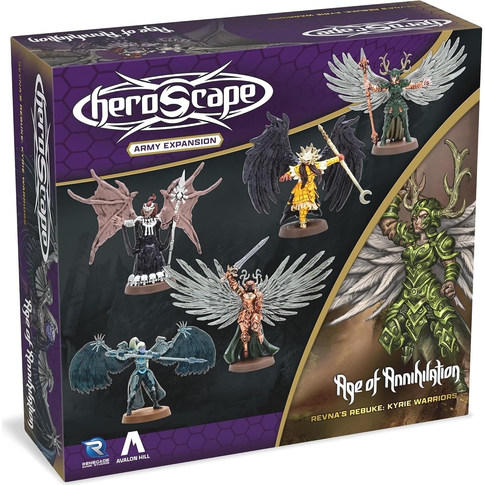 image:imageRenegade Game Studios Heroscape Revnas Rebuke Kyrie Warriors Army Expansion 5 Highly Detailed Miniatures Fully Assembled Unpainted Ages 14