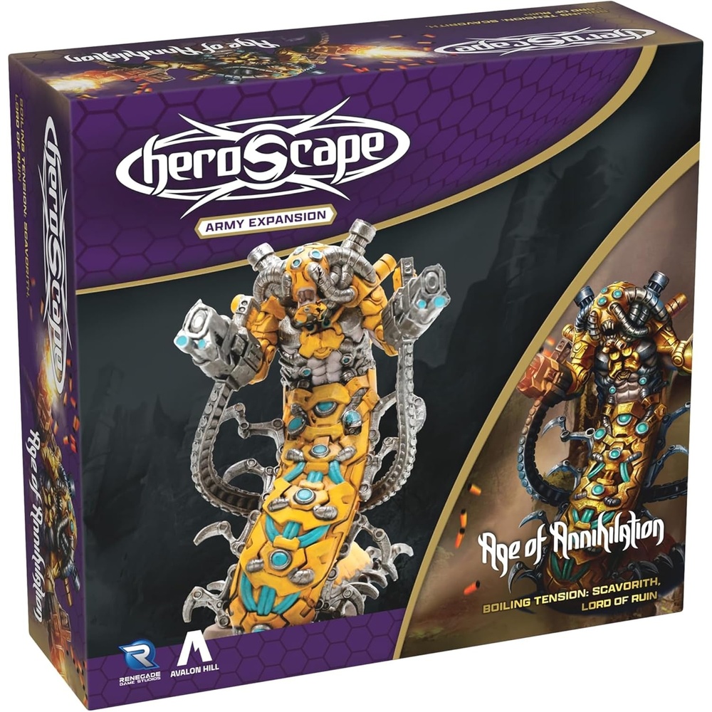 image:imageRenegade Game Studios Heroscape Scavorith Lord of Ruin  Army Expansion Miniature with Army Card