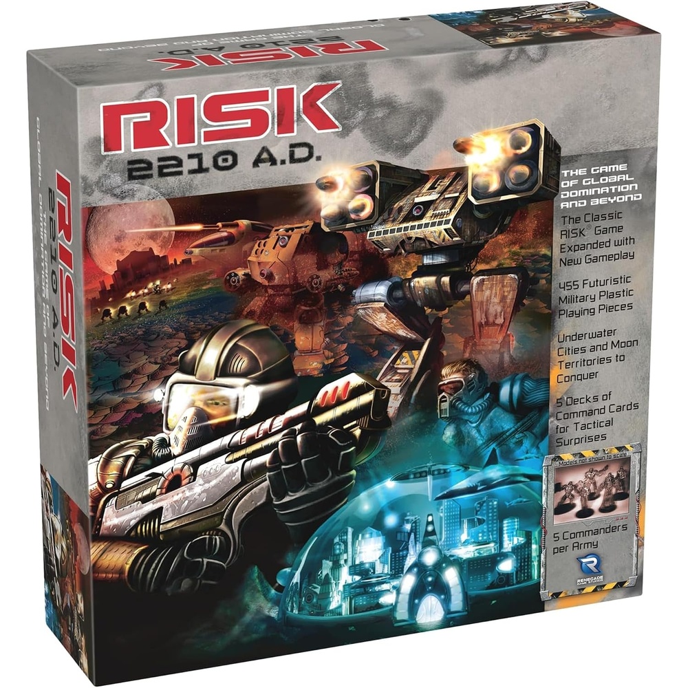 image:imageRenegade Game Studios Risk 2210 AD Board Game Strategy Mechs Commanders Moon amp Underwater Ages 10 25 Players