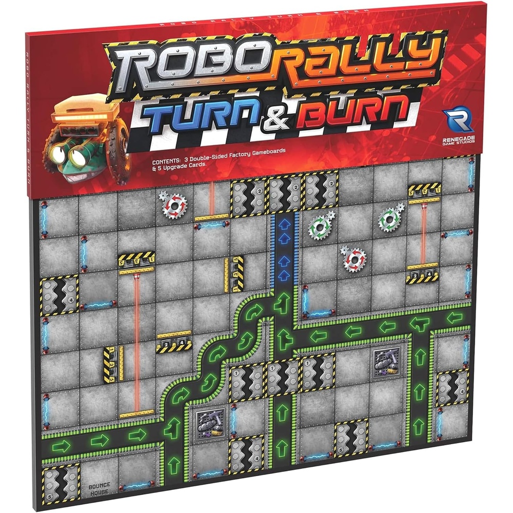 image:imageRenegade Game Studios Robo Rally Turn amp Burn Expansion Board Game Strategy Ages 12 26 Players