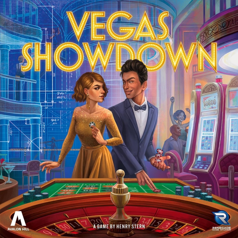 image:imageRenegade Game Studios Vegas Showdown Strategy Board Game Las Vegas Casino Building Game Ages 14 35 Players 75 Min