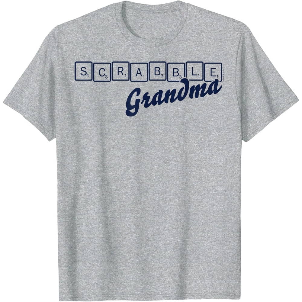 image:imageScrabble Grandma Tiles TShirtHeather Grey