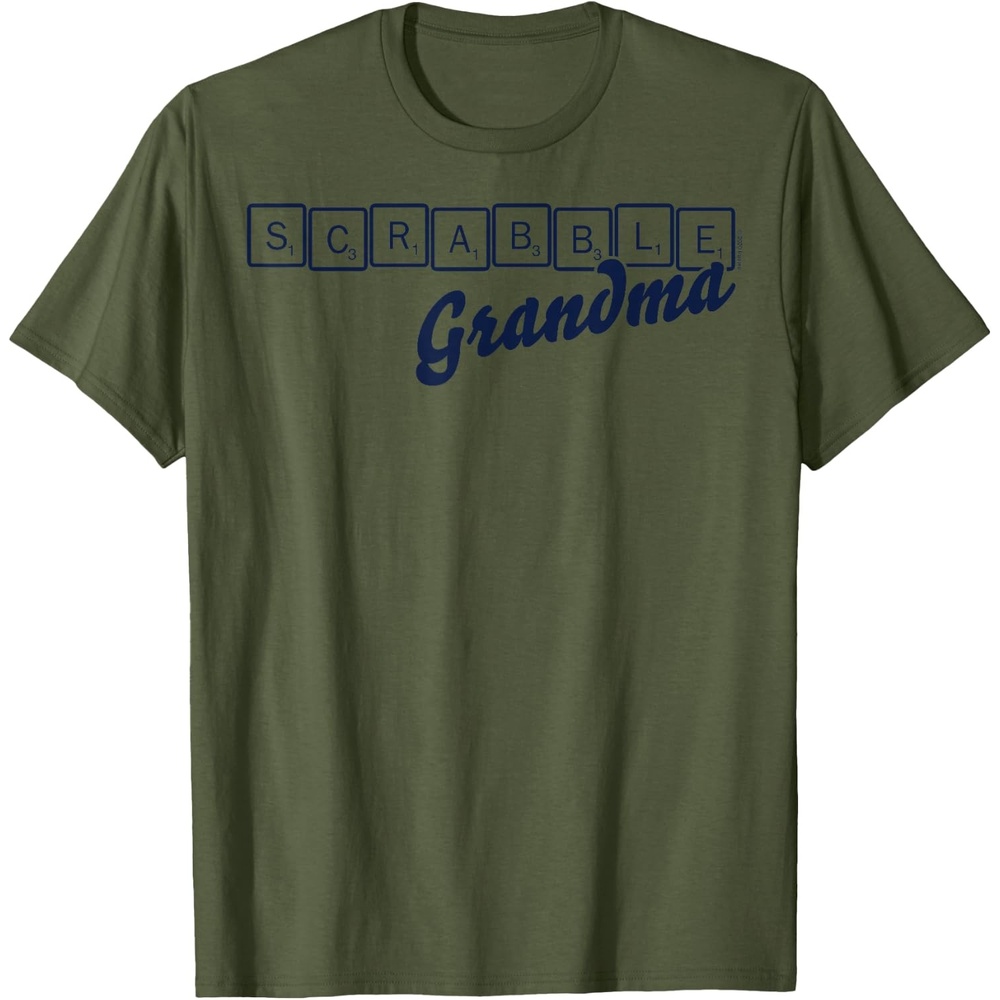 image:imageScrabble Grandma Tiles TShirtOlive Green