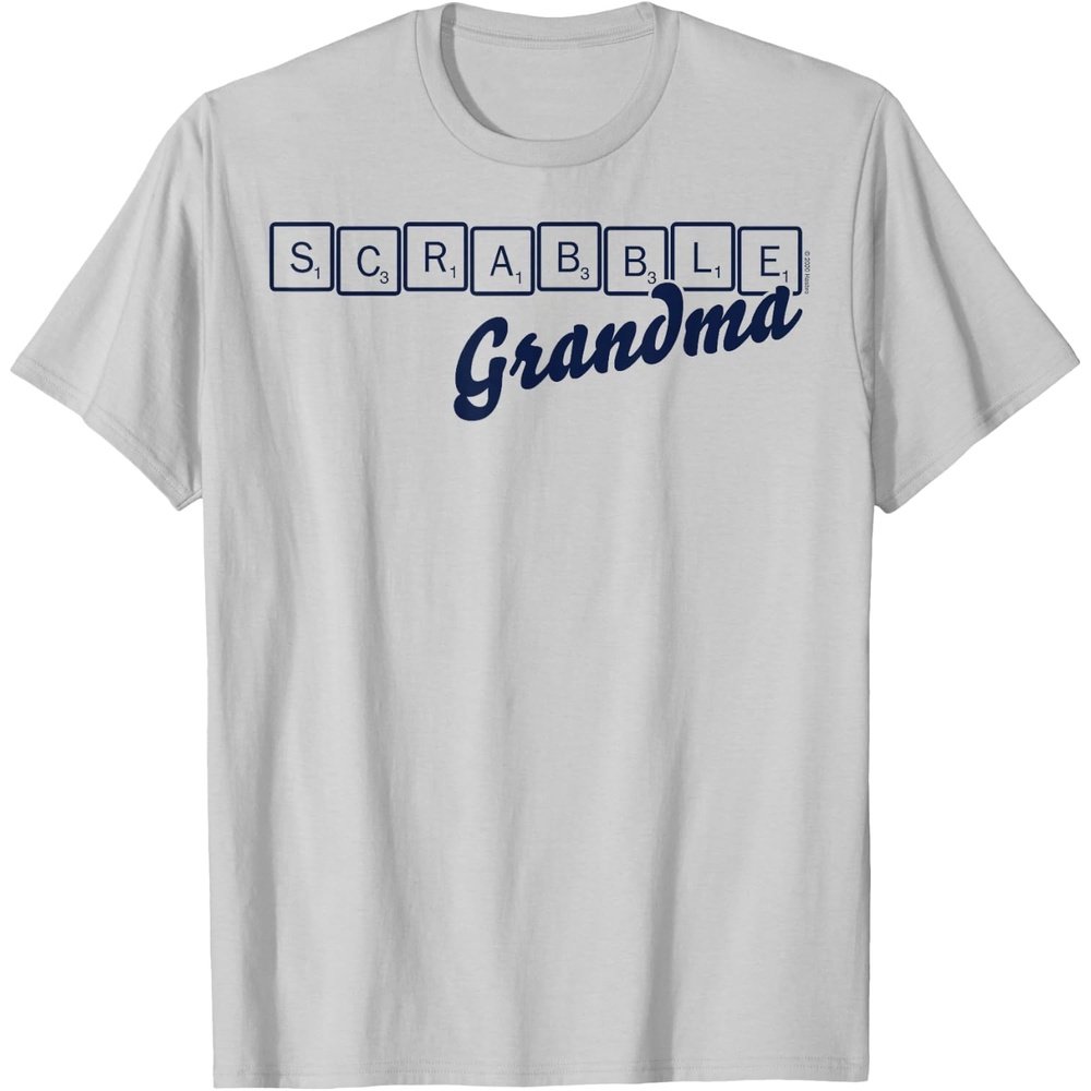 image:imageScrabble Grandma Tiles TShirtSilver Grey