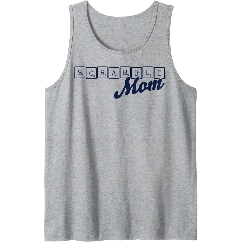 image:imageScrabble Mothers Day Mom Tiles Logo Tank TopHeather Grey