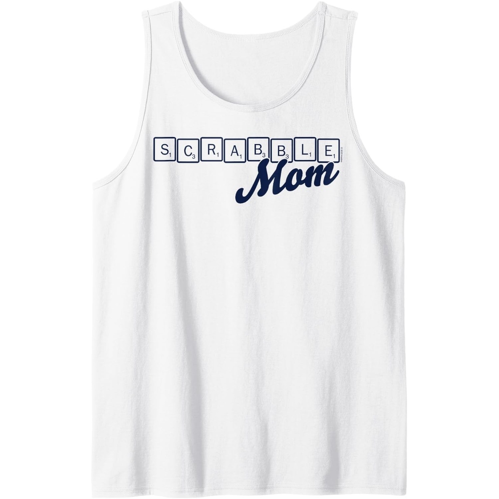 image:imageScrabble Mothers Day Mom Tiles Logo Tank TopWhite