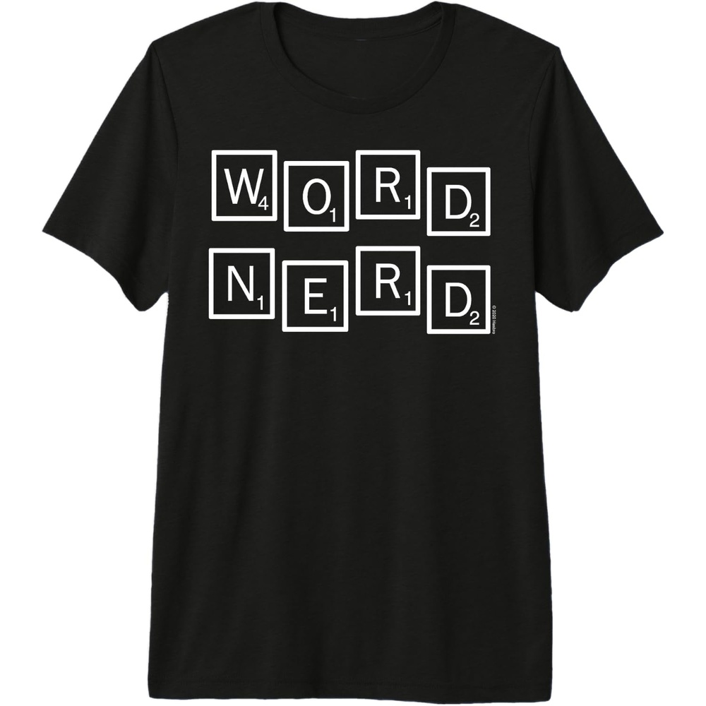 image:imageScrabble Word Nerd Tiles Premium Triblend TShirtBlack