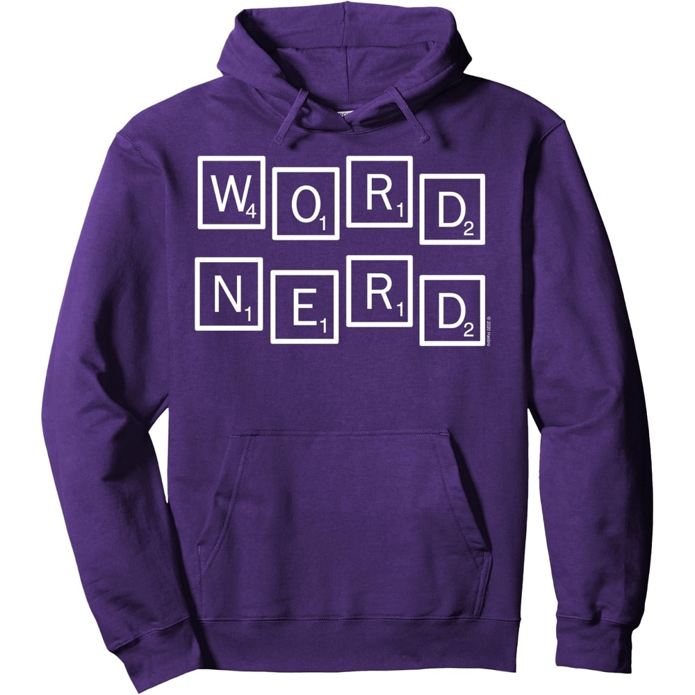 image:imageScrabble Word Nerd Tiles Pullover HoodiePurple