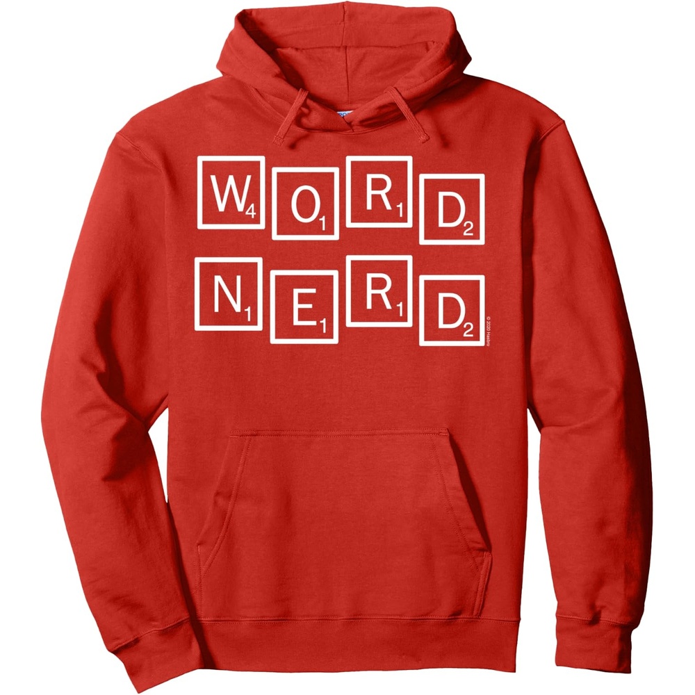 image:imageScrabble Word Nerd Tiles Pullover HoodieRed