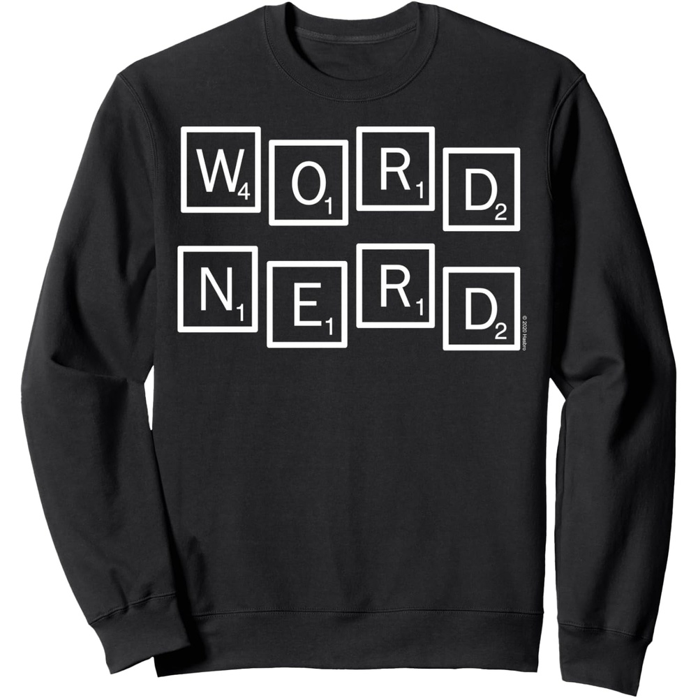 image:imageScrabble Word Nerd Tiles SweatshirtBlack