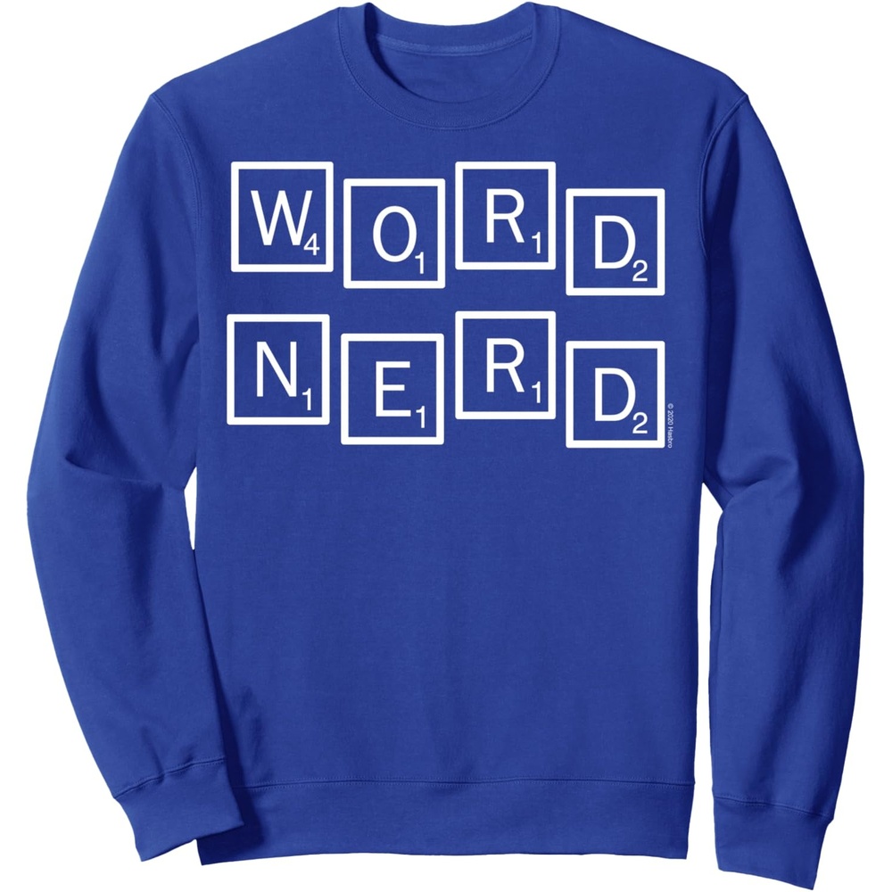 image:imageScrabble Word Nerd Tiles SweatshirtRoyal Blue