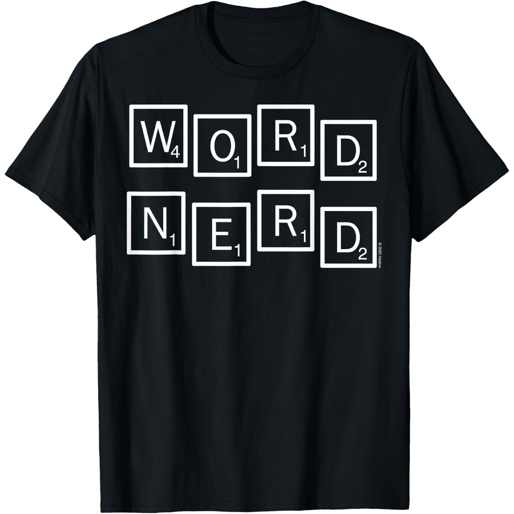 image:imageScrabble Word Nerd Tiles TShirtBlack