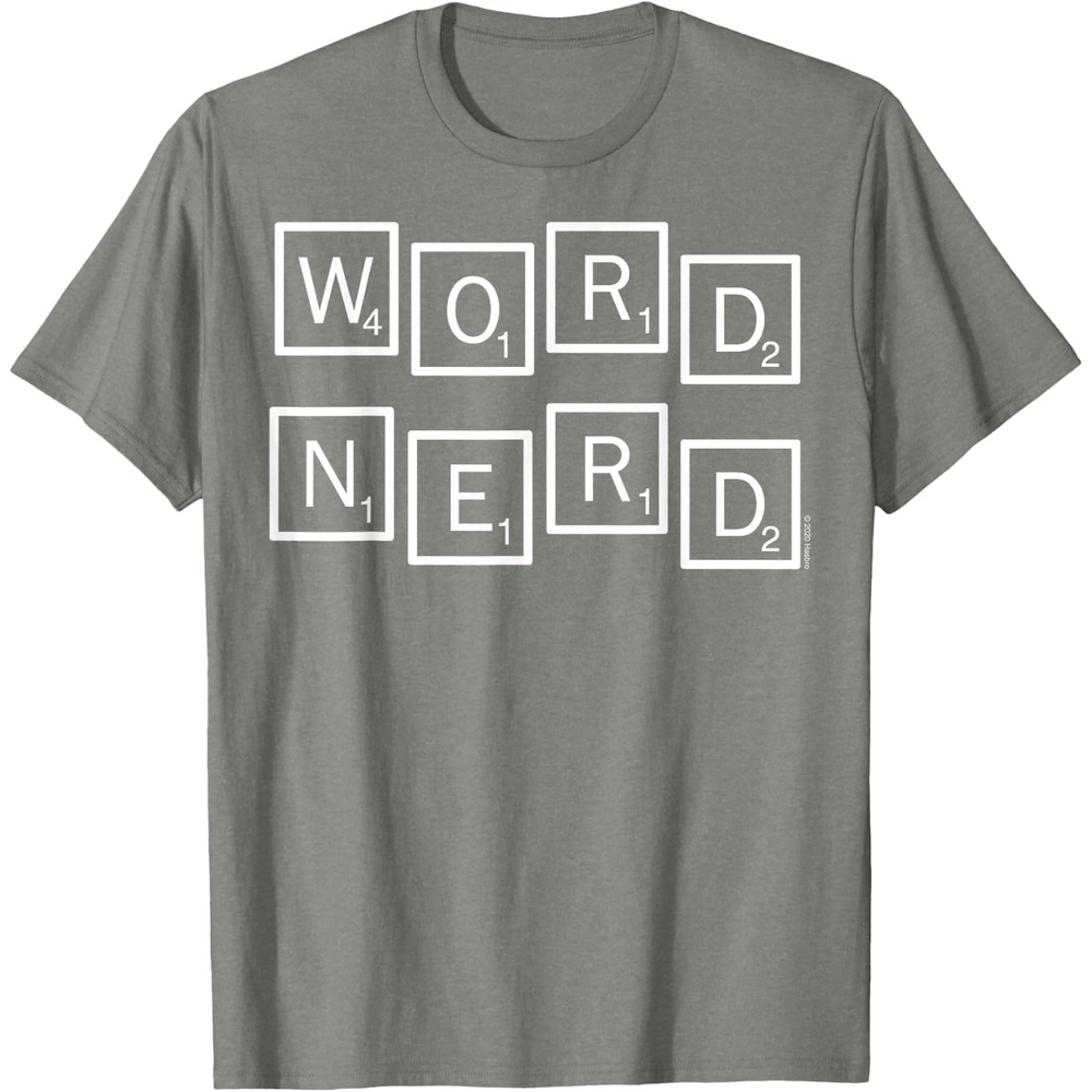 image:imageScrabble Word Nerd Tiles TShirtOlive Heather