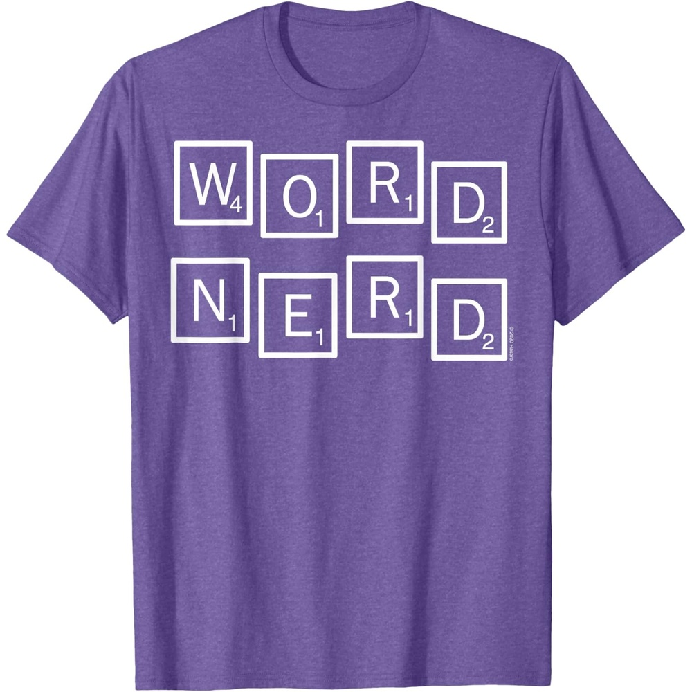 image:imageScrabble Word Nerd Tiles TShirtPurple Heather