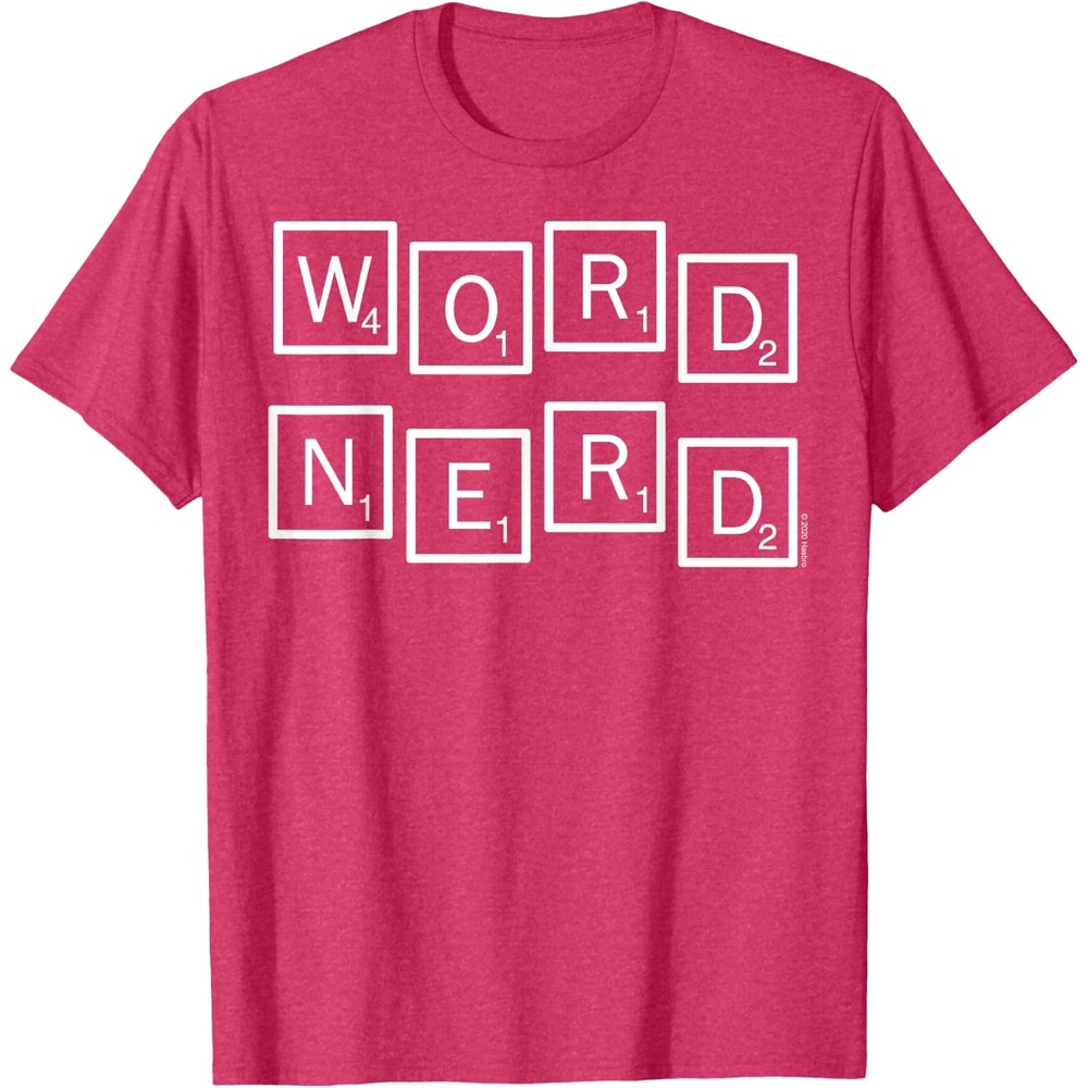 image:imageScrabble Word Nerd Tiles TShirtRed Heather