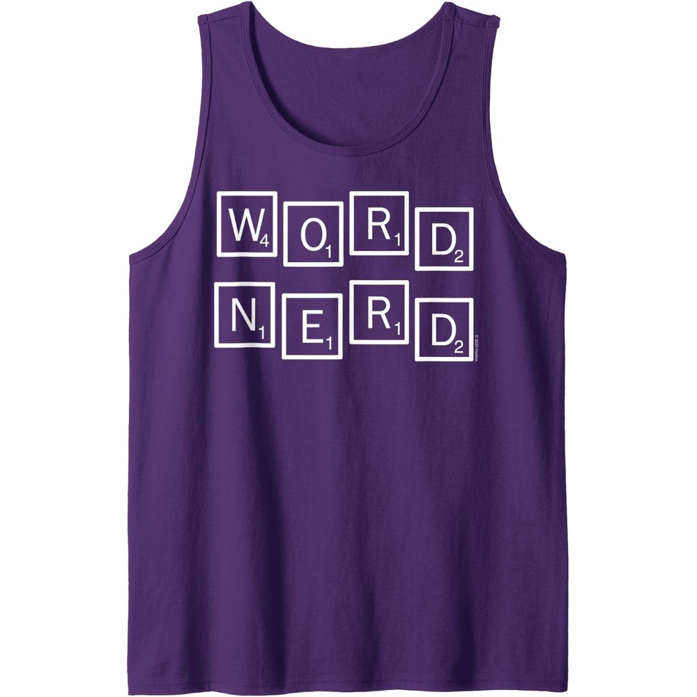 image:imageScrabble Word Nerd Tiles Tank TopPurple