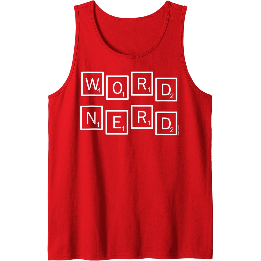 image:imageScrabble Word Nerd Tiles Tank TopRed