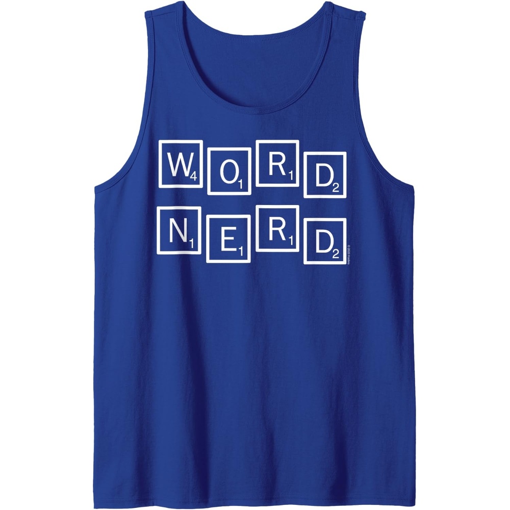 image:imageScrabble Word Nerd Tiles Tank TopRoyal Blue