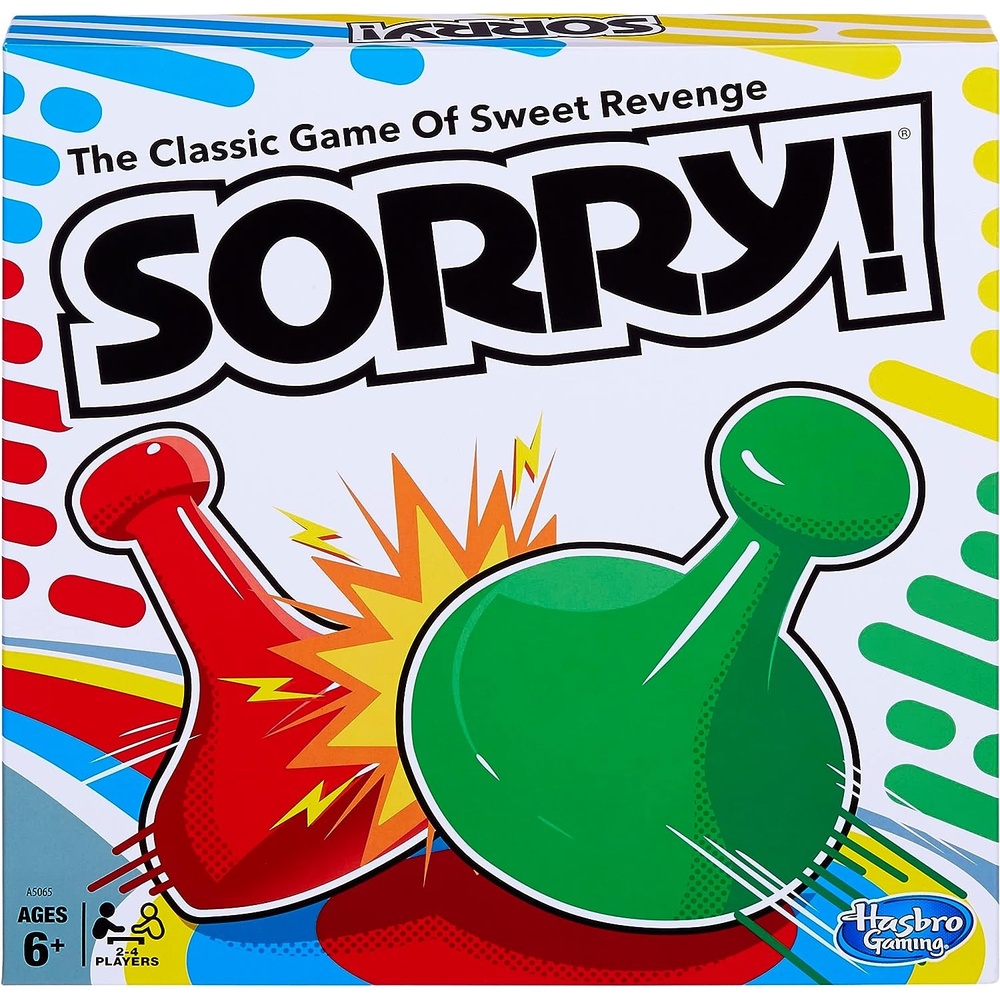 image:imageSorry Board Game for Kids Ages 6 and Up Classic Hasbro Board Game Each Player Gets 4 Pawns Family Gameclassic