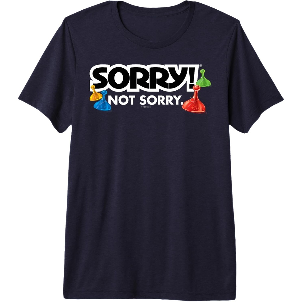 image:imageSorry Not Sorry Logo Premium Triblend TShirtNavy Blue