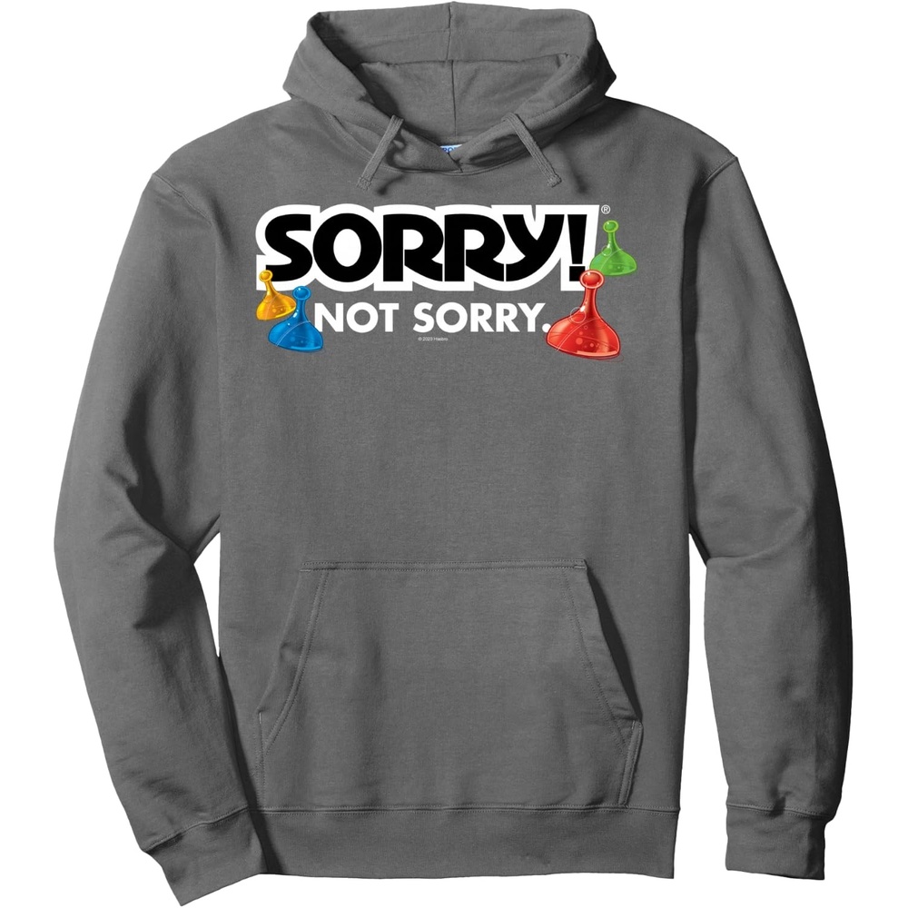 image:imageSorry Not Sorry Logo Pullover HoodieAsphalt Grey