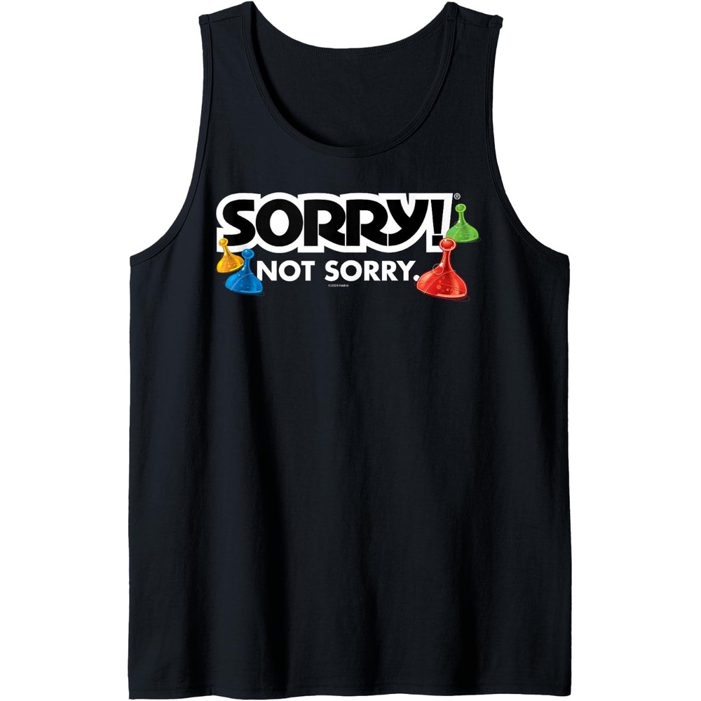 image:imageSorry Not Sorry Logo Tank TopBlack