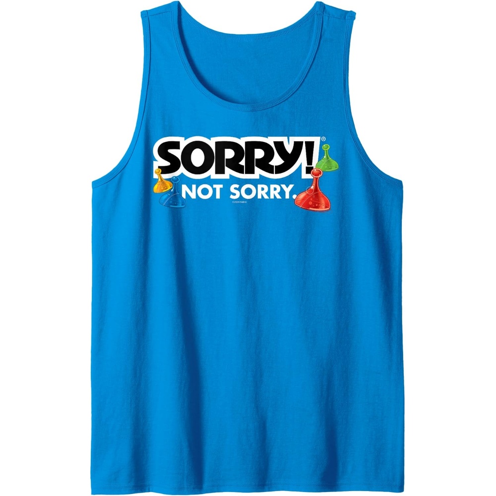 image:imageSorry Not Sorry Logo Tank TopSapphire Blue