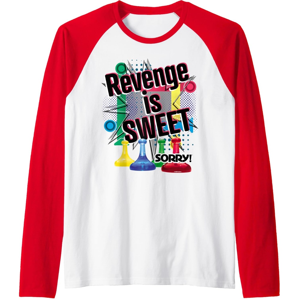 image:imageSorry Revenge Is Sweet Raglan Baseball TeeRedWhite