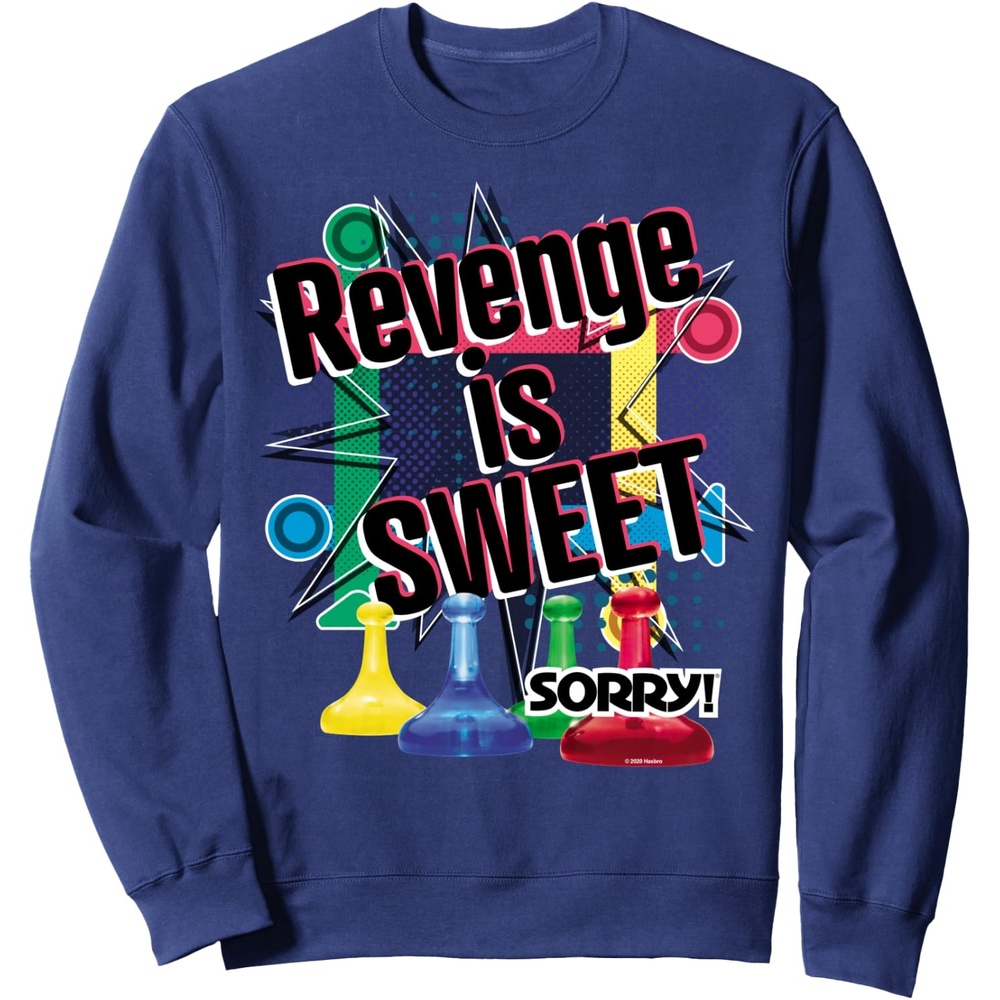 image:imageSorry Revenge Is Sweet SweatshirtNavy Blue