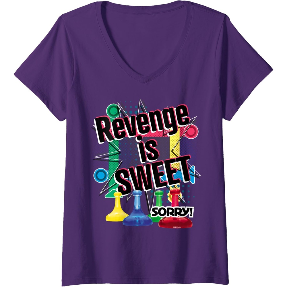 image:imageSorry Revenge Is Sweet VNeck TShirtPurple