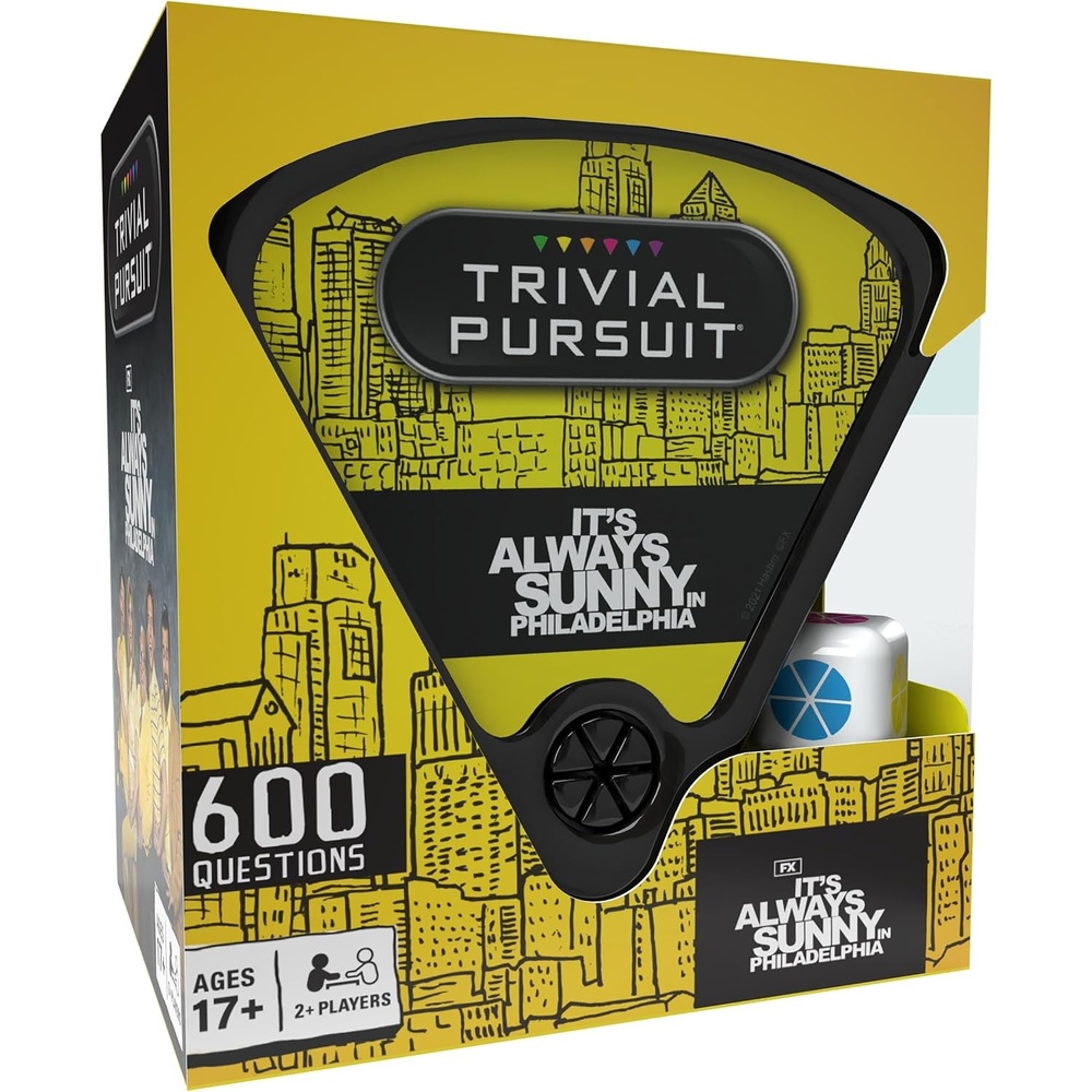 image:imageTrivial Pursuit Its Always Sunny in Philadelphia Quickplay Edition Officially Licensed Trivia Game Questions from Its Always Sunny in Philadelphia 600 Questions amp Die in Travel Container