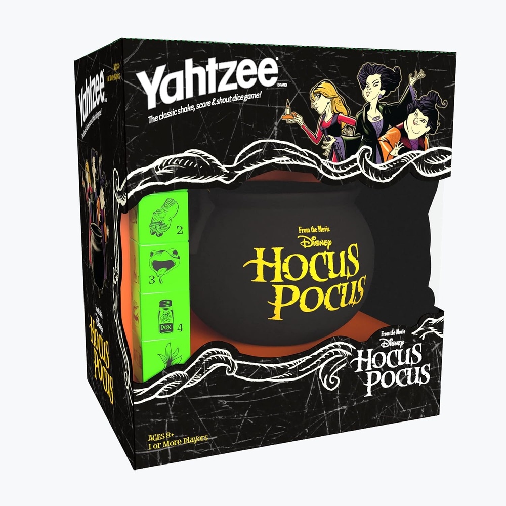 image:imageUSAOPOLY YAHTZEE Disney Hocus Pocus  Collectible Witchs Caldron Dice Cup Classic Family Game Based on Film Great for Night OfficiallyLicensed amp Merchandise Black